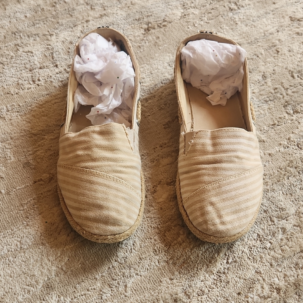 Nautica Beige Canvas Espadrilles
